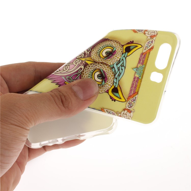 Patterned IMD TPU Gel Mobile Casing (TPU) for Huawei P10 - Cool Owl-6