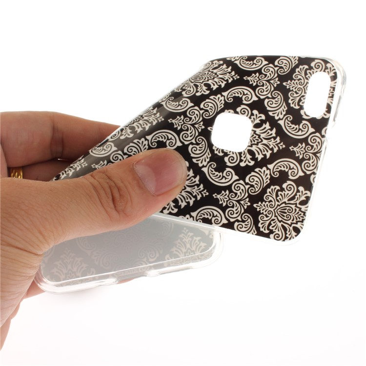 For Huawei P10 Lite Patterned IMD Phone Case (TPU) - Damask Pattern-6
