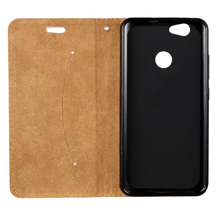 Embossed Leather Magnetic Flip Cover for Huawei nova - Feather-7