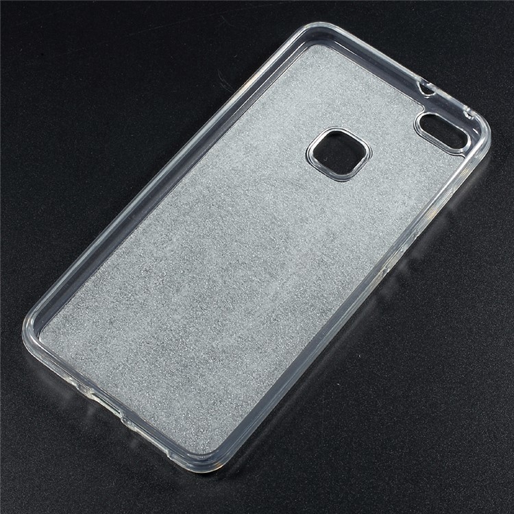 Gradient Color Bling Flash Powder Diamonte Mirror TPU Case Accessory for Huawei P10 Lite - Grey-6