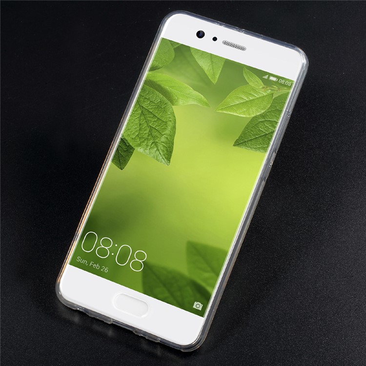 Gradient Color Bling Diamonte TPU Mirror Case for Huawei P10 Plus - Grey-2
