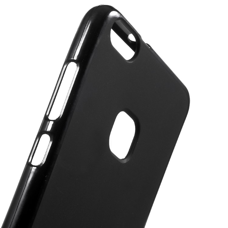 Matte Skin TPU Phone Cover Case for Huawei P10 Lite - Black-5