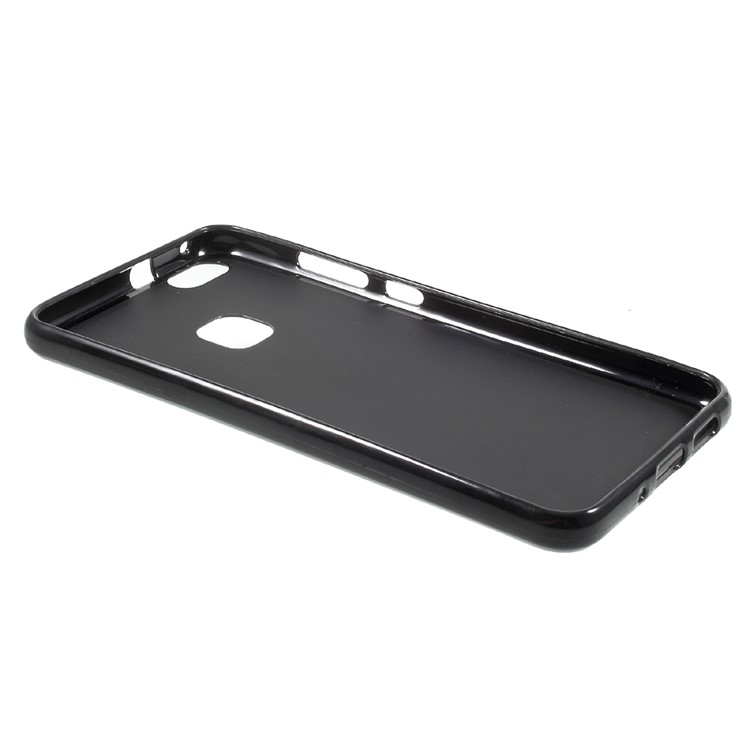 Matte Skin TPU Phone Cover Case for Huawei P10 Lite - Black-7