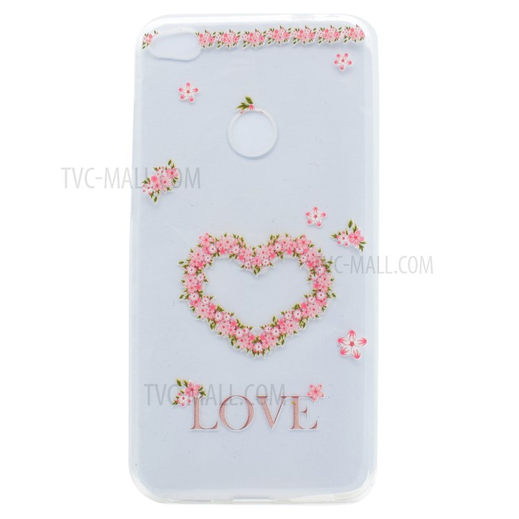 Pattern Printing TPU Case for Huawei P8 Lite (2017) / Honor 8 Lite - LOVE Pattern and Heart-1