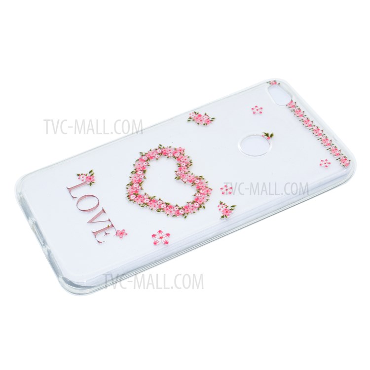 Pattern Printing TPU Case for Huawei P8 Lite (2017) / Honor 8 Lite - LOVE Pattern and Heart-2
