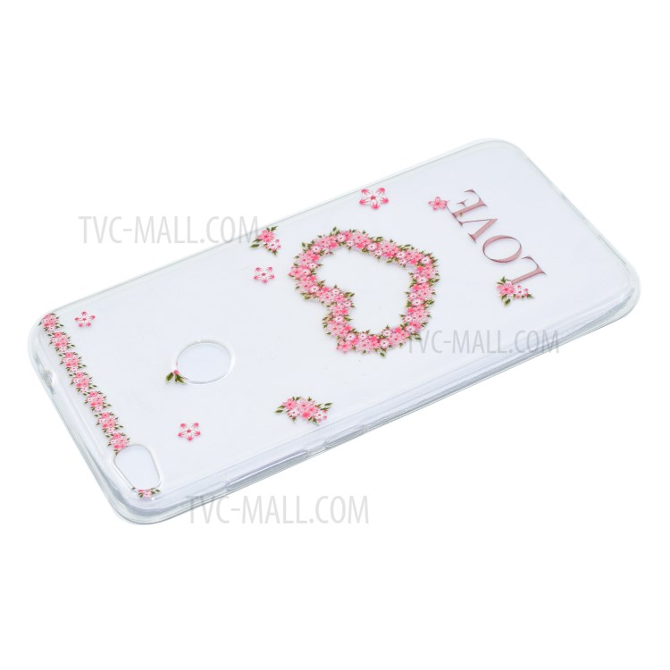 Pattern Printing TPU Case for Huawei P8 Lite (2017) / Honor 8 Lite - LOVE Pattern and Heart-3