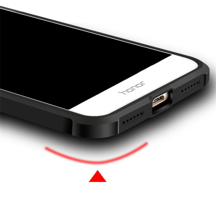 Four Corners Air-cushioning Drop-proof Back Casing (TPU) for Huawei P8 Lite (2017) / Honor 8 Lite - Less Is More-2