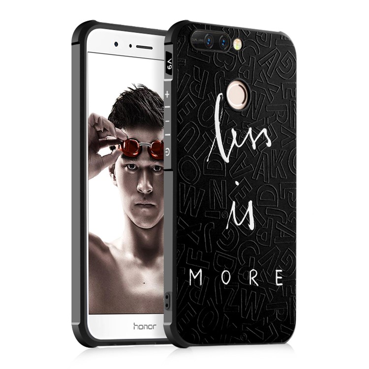 Four Corners Air-cushioning Drop-proof Mobile Case (TPU) for Huawei Honor 8 Pro / Honor V9 - Less Is More-1