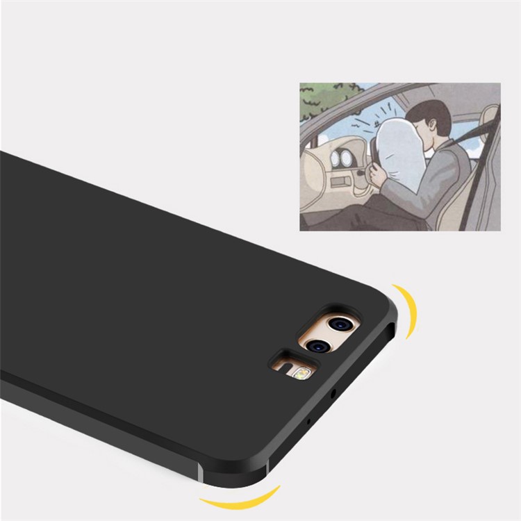 All-wrapped Drop-proof TPU Mobile Phone Case for Huawei P10 - Black-4