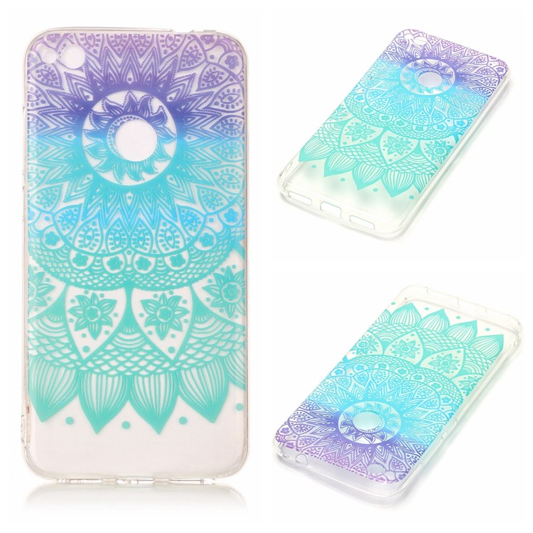 Pattern Printing IMD TPU Case for Huawei P8 Lite (2017) / Honor 8 Lite - Colorized Flower-1