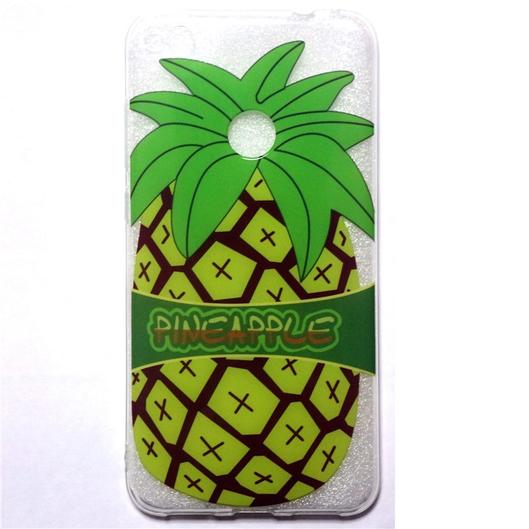 Pattern Printing IMD TPU Gel Cover Case for Huawei P8 Lite (2017) / Honor 8 Lite - Pineapple Pattern-1