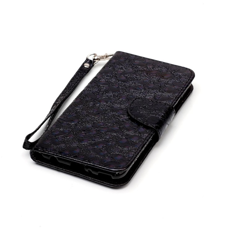 Laser Butterfly 3D Colored Carving Wallet Leather Protective Stand Case for Huawei P10 Plus - Black-6