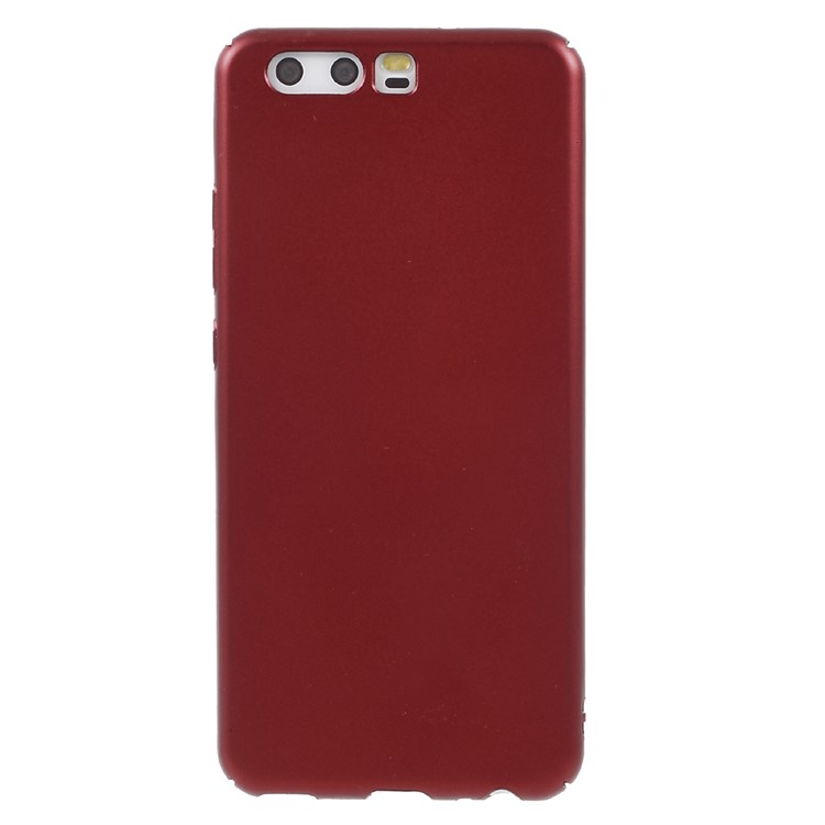 Wrapped Matte Anti-fingerprint Hard Shell Case for Huawei P10 - Red-2