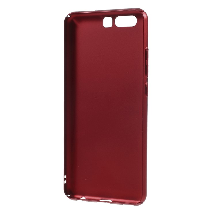Wrapped Matte Anti-fingerprint Hard Shell Case for Huawei P10 - Red-3