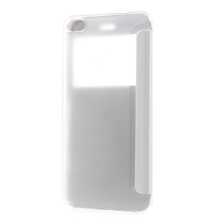 View Window PU Leather Flip Shell Cover for Huawei P8 Lite (2017) / Honor 8 Lite - White-2