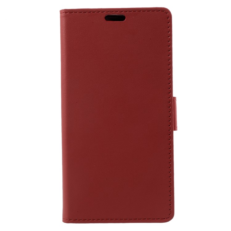PU Leather Cover Wallet Stand Case for Huawei Enjoy 7 Plus - Red-3