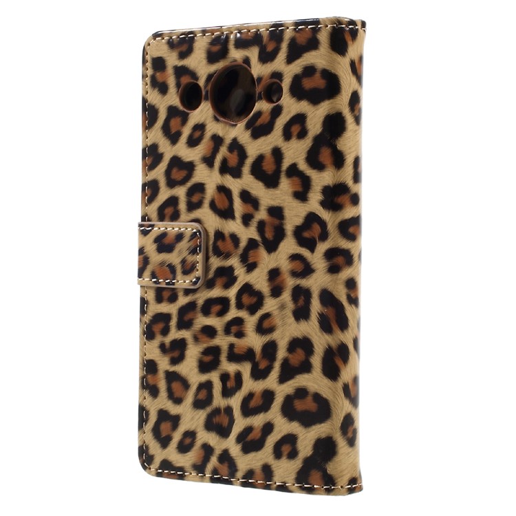 Leopard Pattern Magnetic Leather Wallet Phone Case for Huawei Y3 (2017)-2