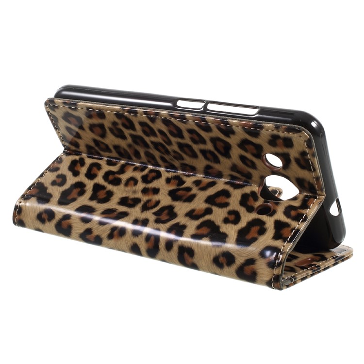 Leopard Pattern Magnetic Leather Wallet Phone Case for Huawei Y3 (2017)-4