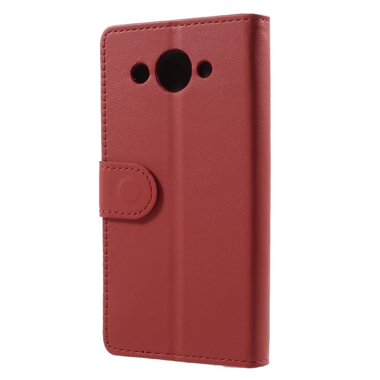For Huawei Y3 (2017) Magnetic PU Leather Wallet Phone Case with Stand - Red-2