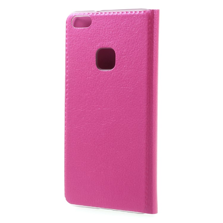 Card Slot PU Leather Cell Phone Case for Huawei P10 Lite - Rose-2