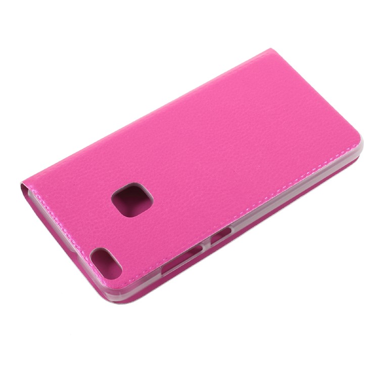 Card Slot PU Leather Cell Phone Case for Huawei P10 Lite - Rose-3