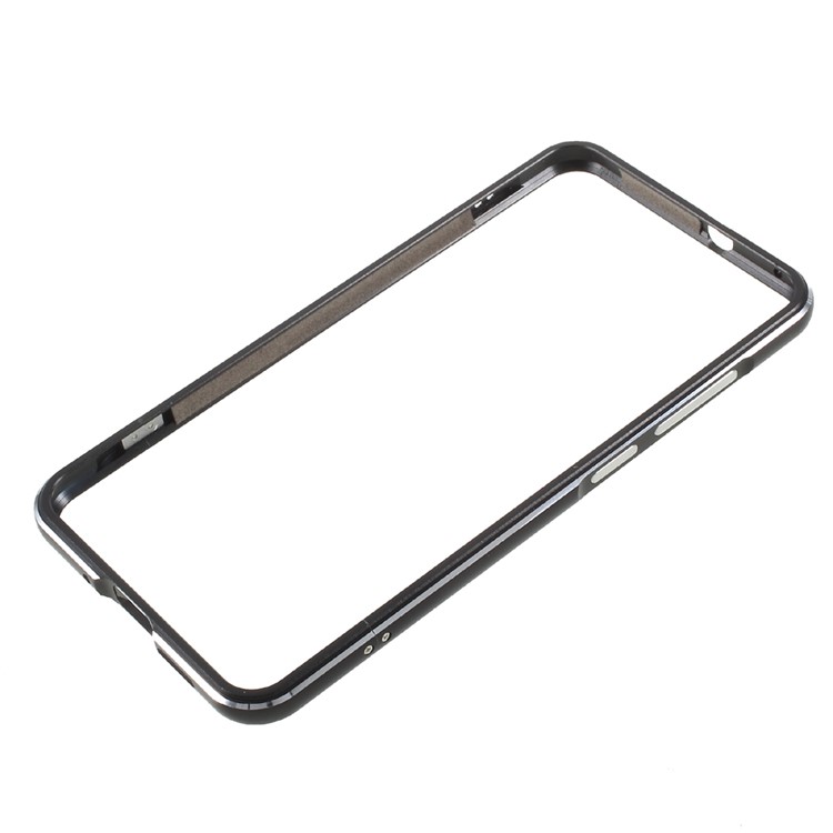 Screw Lock Plated Aluminium Alloy Metal Bumper Case for Huawei P10 Lite - Black-3