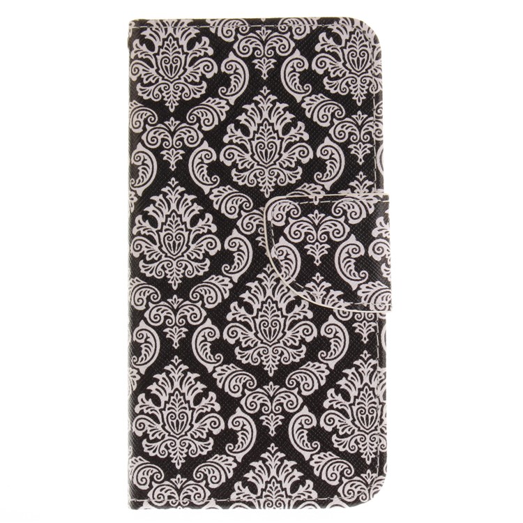 Pattern Printing Leather Wallet Case for Huawei P8 Lite (2017) / Honor 8 Lite - Damask Flowers-2