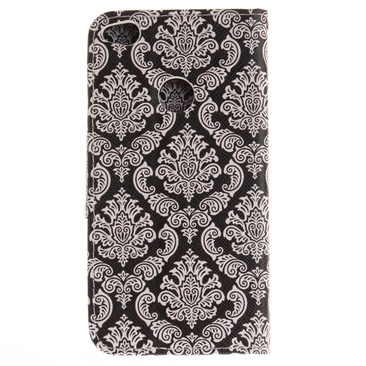 Pattern Printing Leather Wallet Case for Huawei P8 Lite (2017) / Honor 8 Lite - Damask Flowers-3