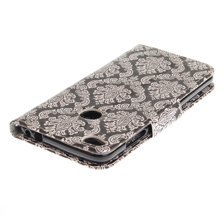 Pattern Printing Leather Wallet Case for Huawei P8 Lite (2017) / Honor 8 Lite - Damask Flowers-5