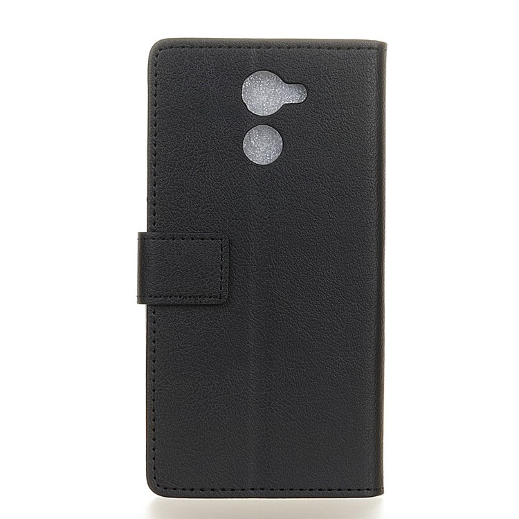 Wallet Leather Stand Case for Huawei Enjoy 7 Plus - Black-2