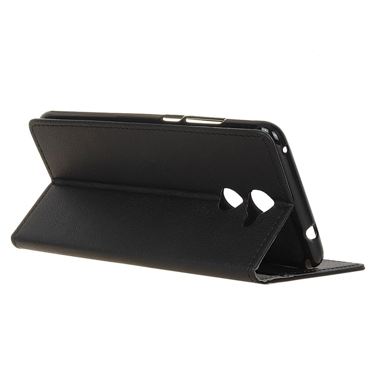Wallet Leather Stand Case for Huawei Enjoy 7 Plus - Black-5