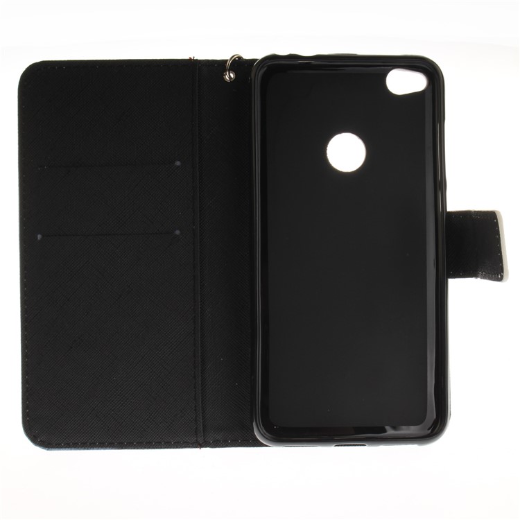 Patterned Wallet Leather Mobile Phone Case for Huawei P8 Lite (2017) / Honor 8 Lite - Tiger Pattern-10