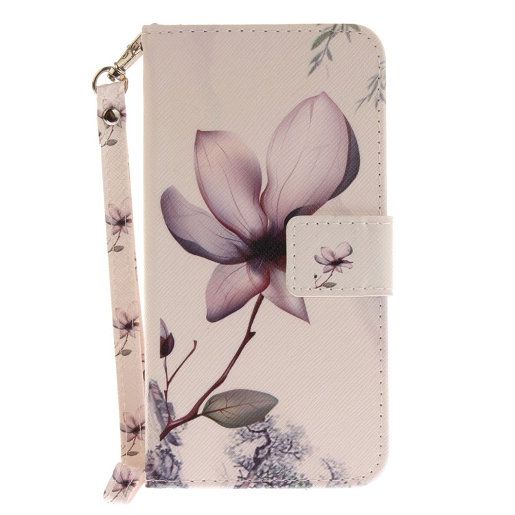 Pattern Printing Wallet Leather Stand Case for Huawei P10 Lite - Flower Pattern-2