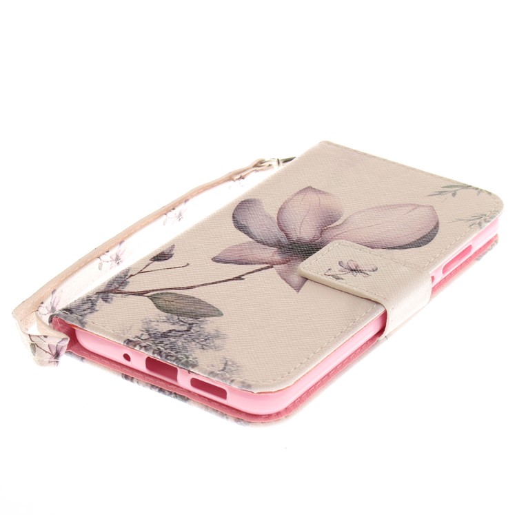 Pattern Printing Wallet Leather Stand Case for Huawei P10 Lite - Flower Pattern-4