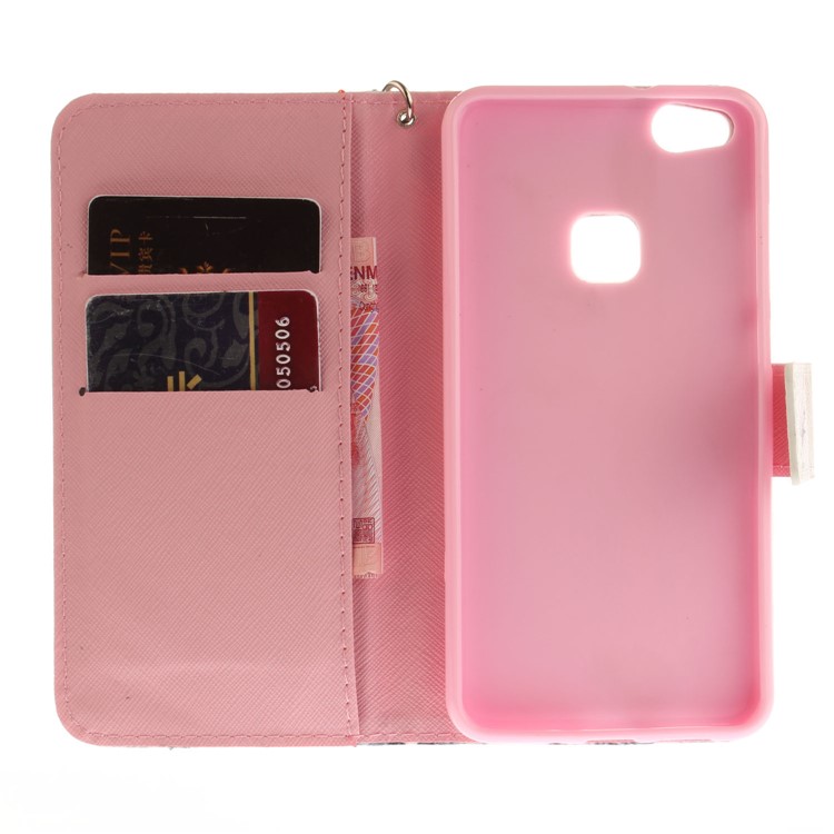Pattern Printing Wallet Leather Stand Case for Huawei P10 Lite - Flower Pattern-9