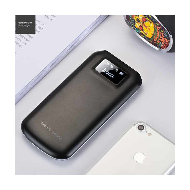 HOCO B26-10000 Li-polymer 10000mAh Power Bank Charger - Black-2
