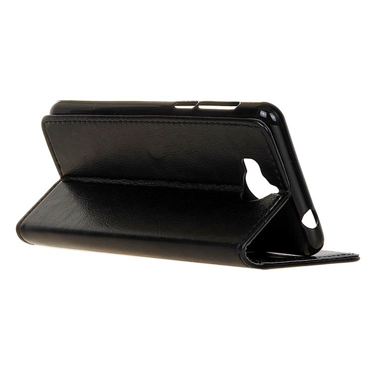 Crazy Horse Wallet Leather Stand Cover for Huawei Y5 (2017) - Black-4