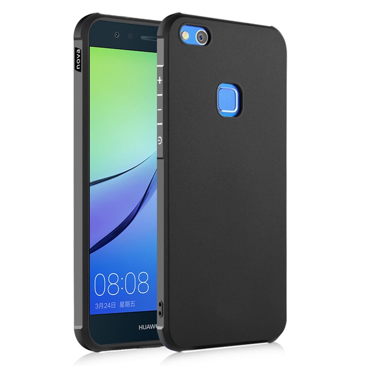 Drop-proof All-wrapped TPU Phone Casing for Huawei P10 Lite - Black-1