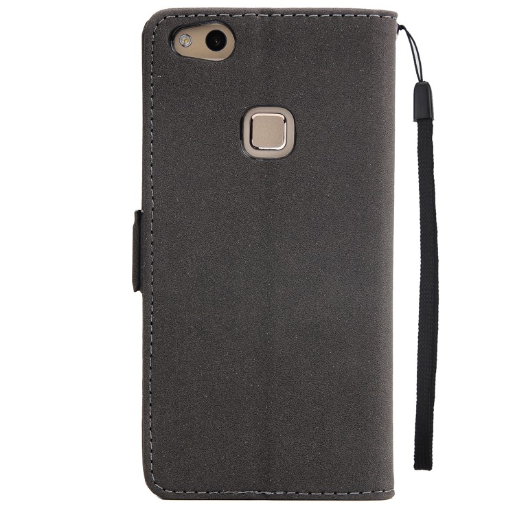 For Huawei P10 Lite Dream Catcher Pattern Wallet Leather Phone Case with Lanyard - Black-3