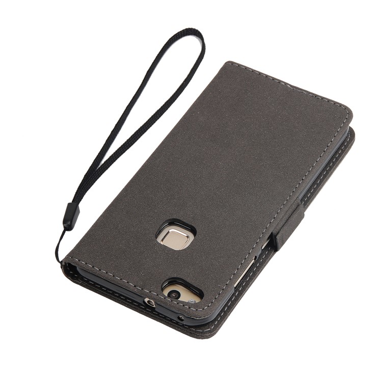 For Huawei P10 Lite Dream Catcher Pattern Wallet Leather Phone Case with Lanyard - Black-8