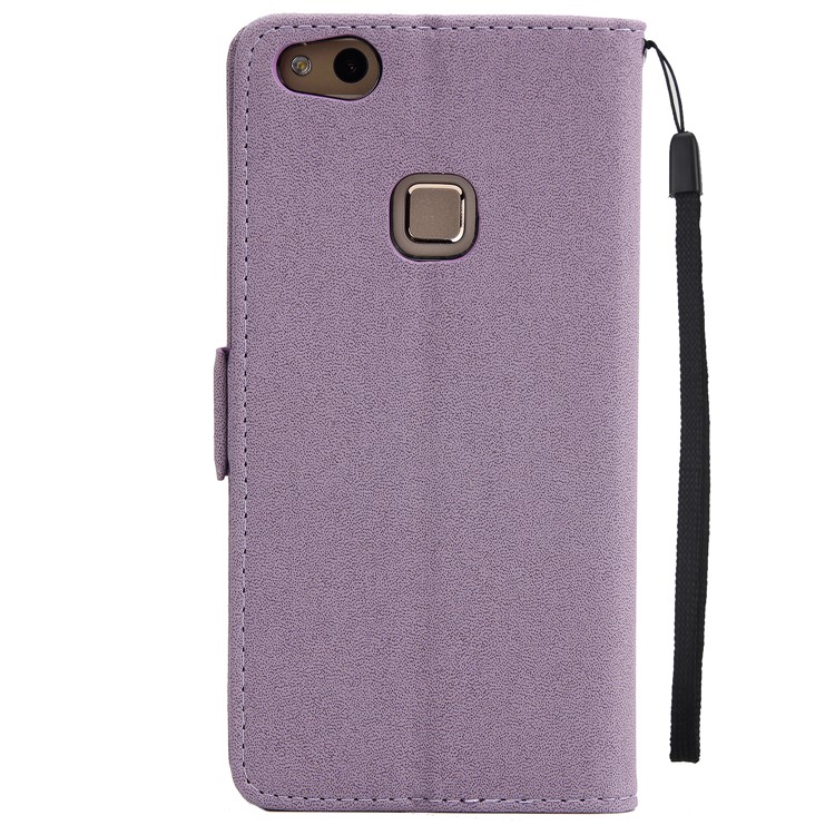 Dream Catcher Pattern Wallet Leather Stand Mobile Phone Shell for Huawei P10 Lite - Purple-3