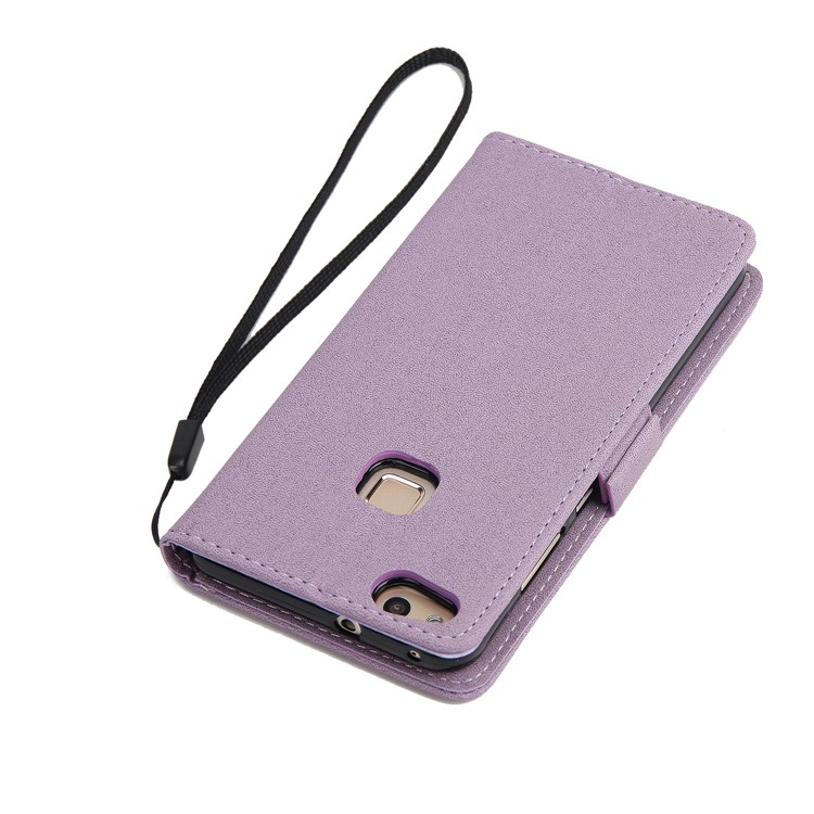 Dream Catcher Pattern Wallet Leather Stand Mobile Phone Shell for Huawei P10 Lite - Purple-8