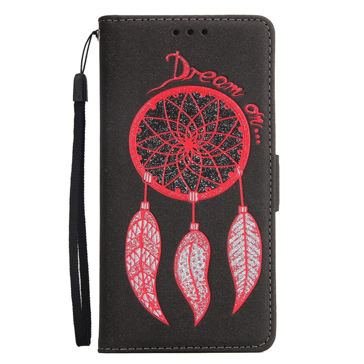 Dream Catcher Pattern Wallet Leather Flip Phone Case with Strap for Huawei P8 Lite (2017) / Honor 8 Lite - Black-2