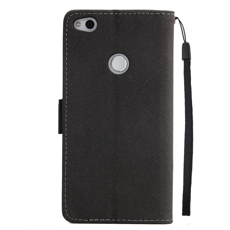 Dream Catcher Pattern Wallet Leather Flip Phone Case with Strap for Huawei P8 Lite (2017) / Honor 8 Lite - Black-3