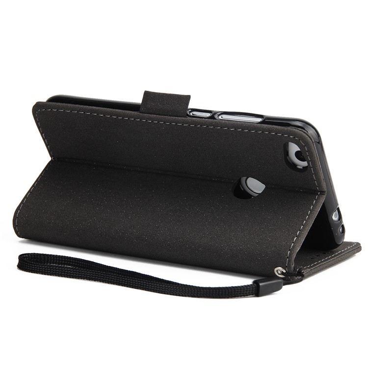 Dream Catcher Pattern Wallet Leather Flip Phone Case with Strap for Huawei P8 Lite (2017) / Honor 8 Lite - Black-6