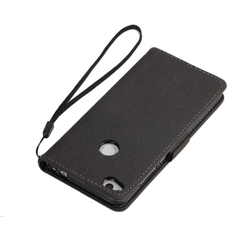 Dream Catcher Pattern Wallet Leather Flip Phone Case with Strap for Huawei P8 Lite (2017) / Honor 8 Lite - Black-8