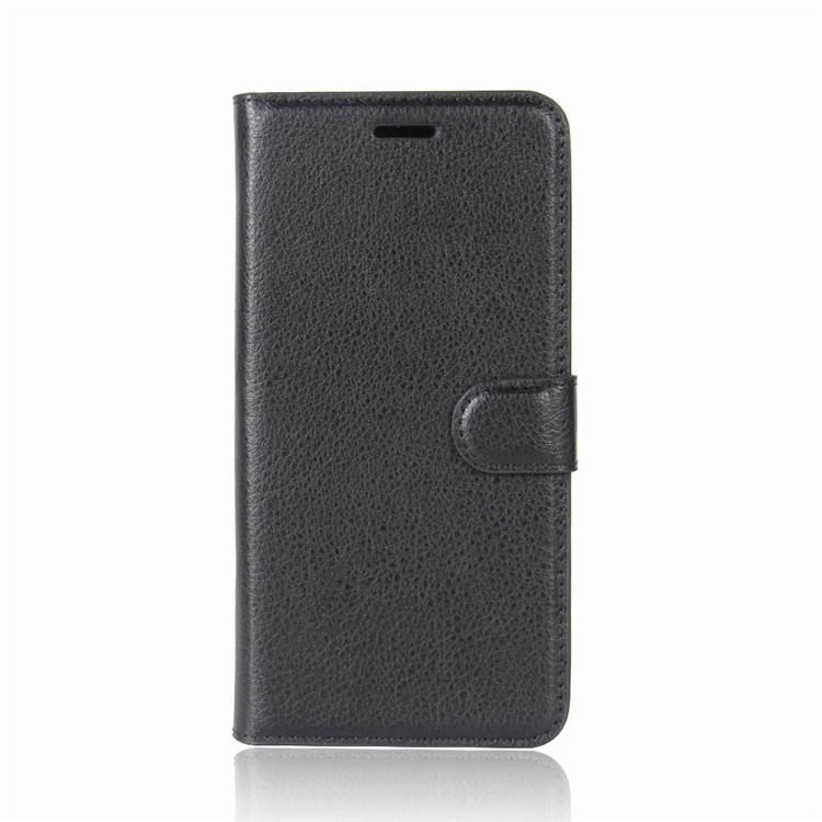 Lychee Skin Wallet Leather Stand Case for Huawei Y3 (2017) - Black-2