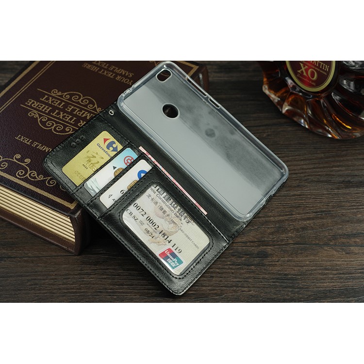 For Huawei P8 Lite (2017) / Honor 8 Lite Splicing Litchi Texture Wallet Leather Phone Cover - Black-4