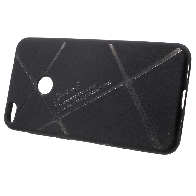 BOSILANG Lines Pattern Matte TPU Case for Huawei P8 Lite (2017) / Honor 8 Lite - Black-2
