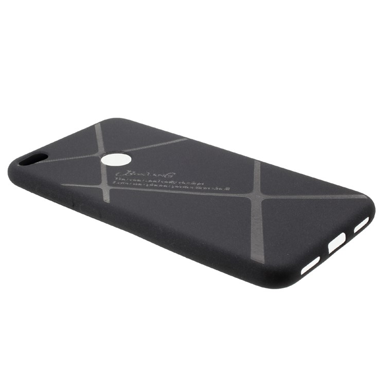 BOSILANG Lines Pattern Matte TPU Case for Huawei P8 Lite (2017) / Honor 8 Lite - Black-3